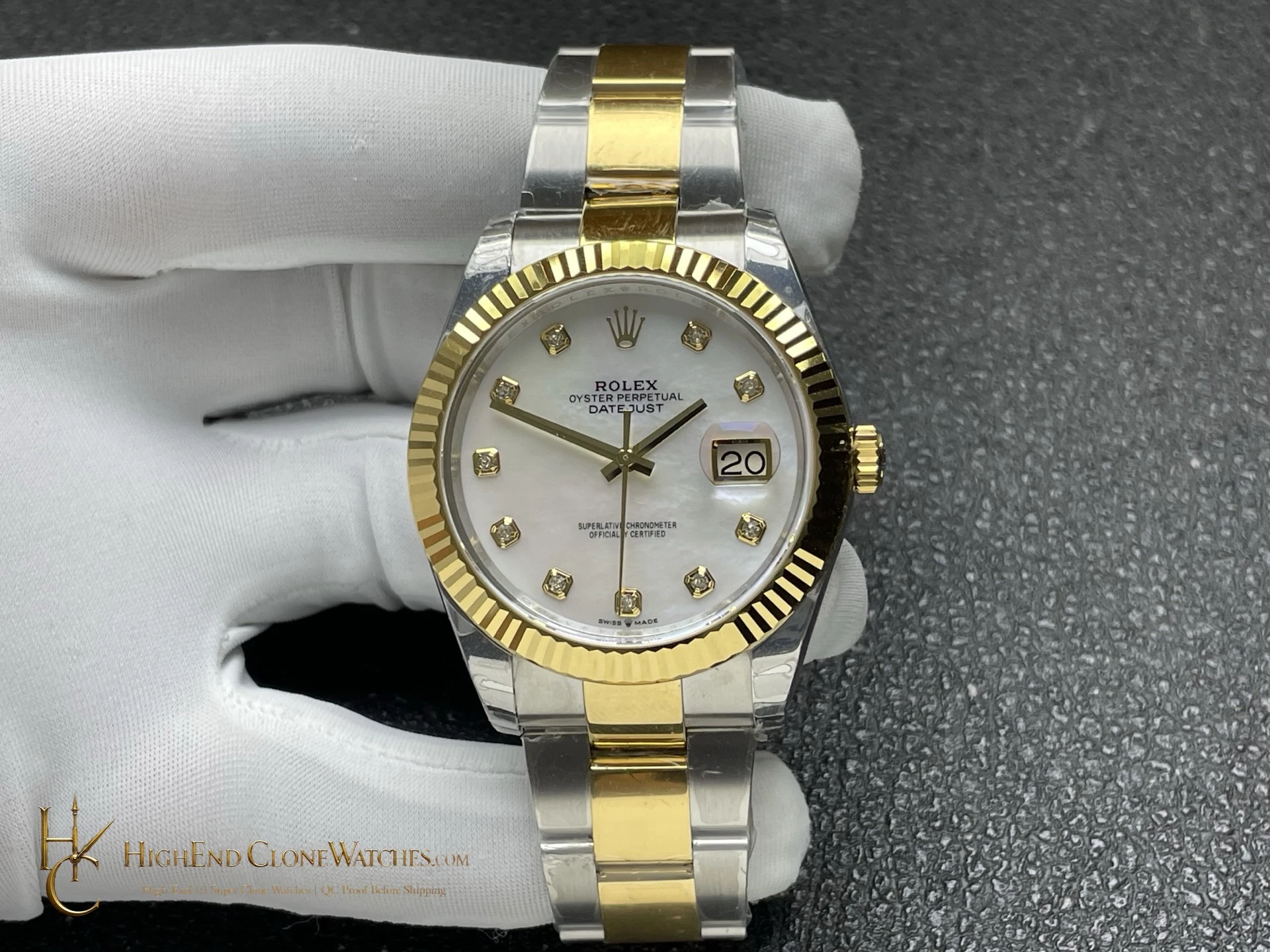 Rolex Datejust 31 m278273-0027 front view super clone watch