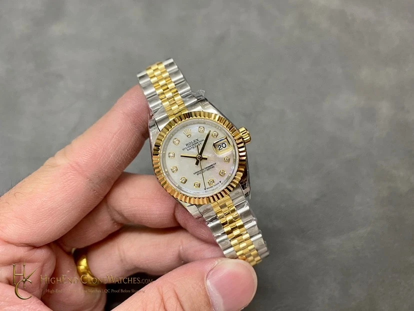 Rolex Datejust m278273-0028 bezel detail super clone watch