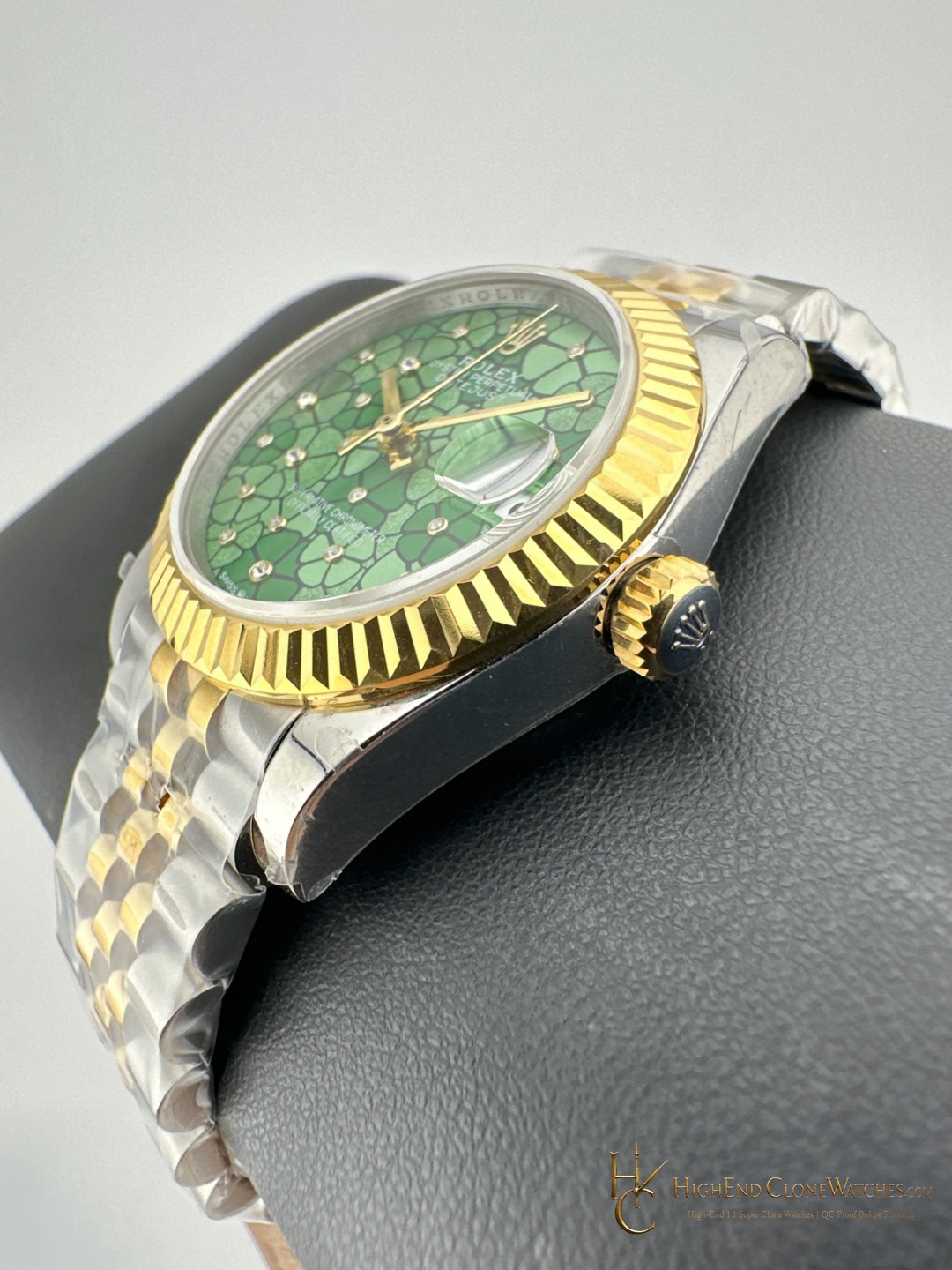 Rolex Datejust m278273-0032 crown and case detail super clone watch