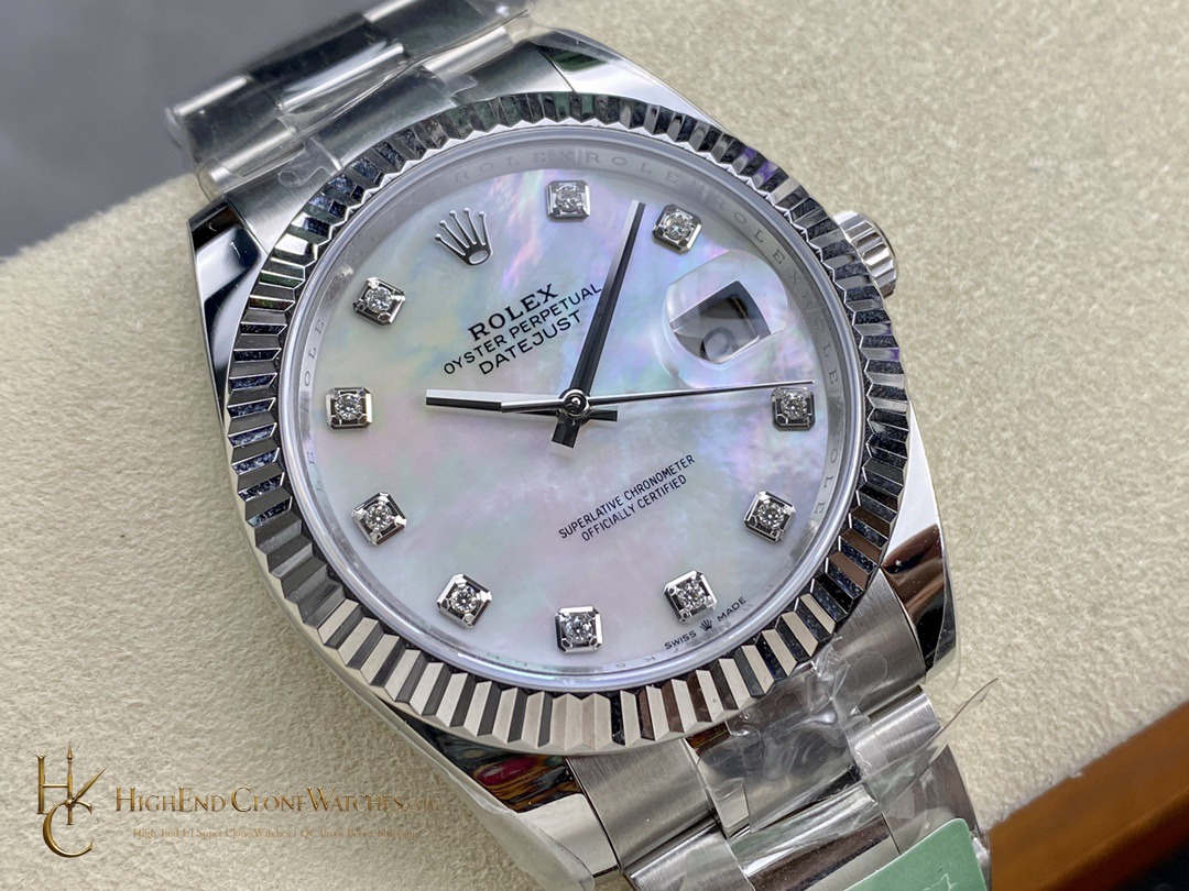 Rolex Datejust 278274-0005 angled dial view super clone watch