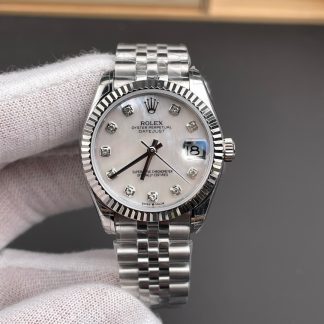 Rolex Datejust 278274 angled dial view super clone watch