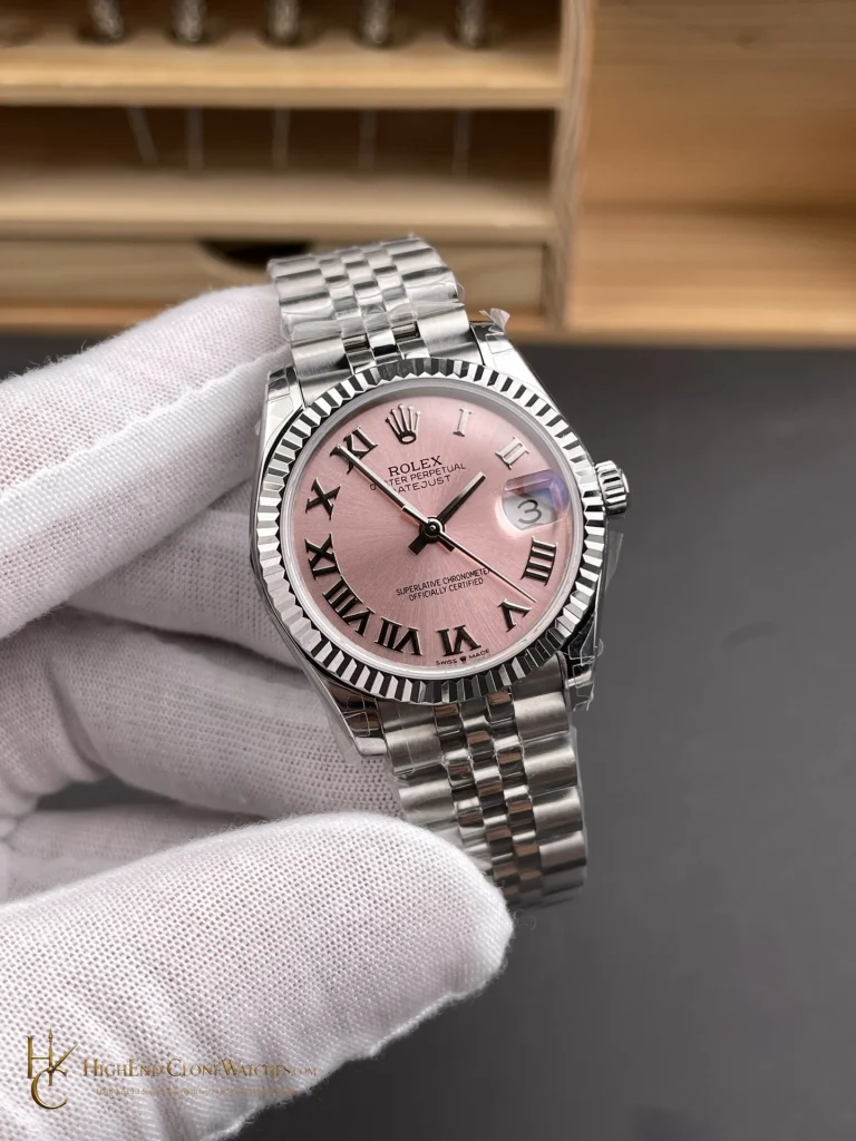 Rolex Datejust m278274-0020 angled dial view super clone watch