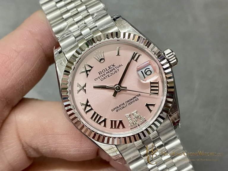 Rolex Datejust m278274-0024 angled dial view super clone watch