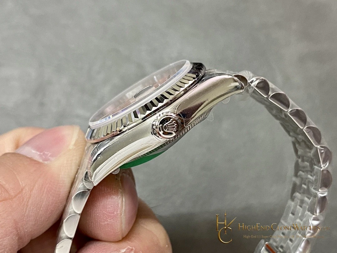 Rolex Datejust m278274-0024 crown and case detail super clone watch