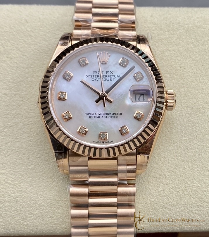 Rolex Datejust 31 278275-0009 front view super clone watch