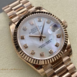 Rolex Datejust 31 278275-0009 angled dial view super clone watch