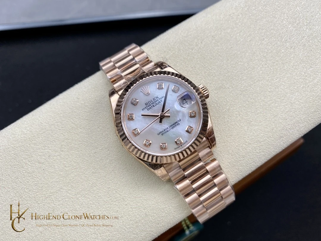 Rolex Datejust 31 278275-0009 bezel detail super clone watch