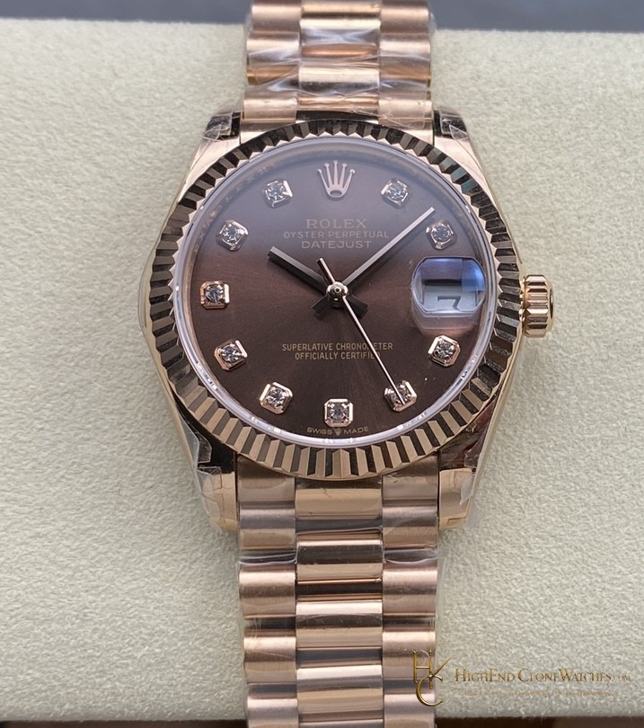 Rolex Datejust m278275-0010 front view super clone watch