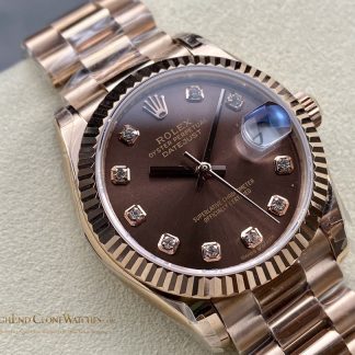 Rolex Datejust m278275-0010 angled dial view super clone watch