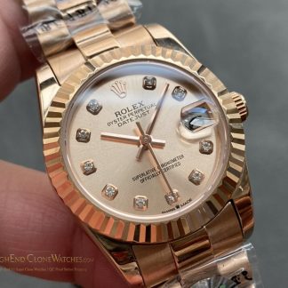 Rolex Datejust m278275-0031 angled dial view super clone watch