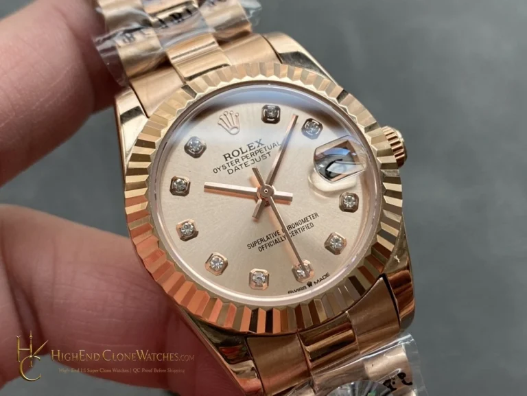 Rolex Datejust m278275-0031 angled dial view super clone watch