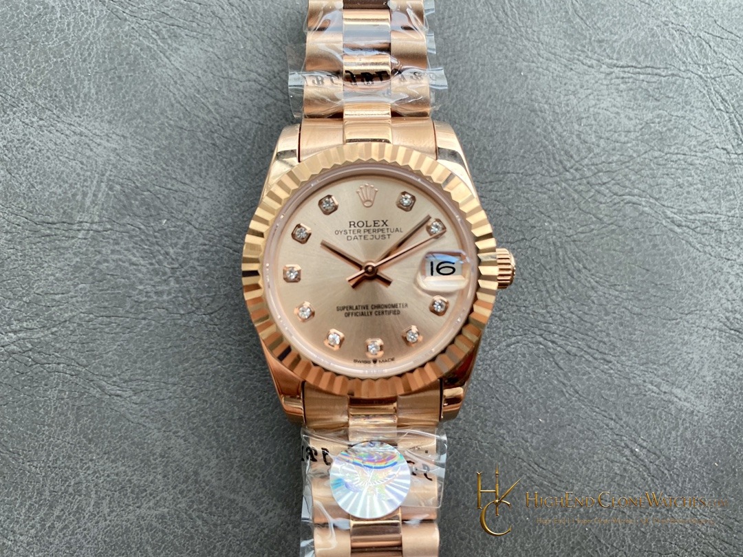 Rolex Datejust m278275-0031 caseback view super clone watch