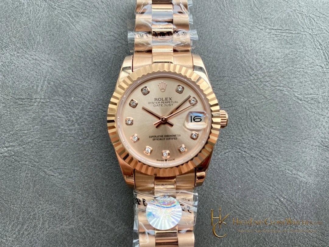 Rolex Datejust m278275-0031 caseback view super clone watch