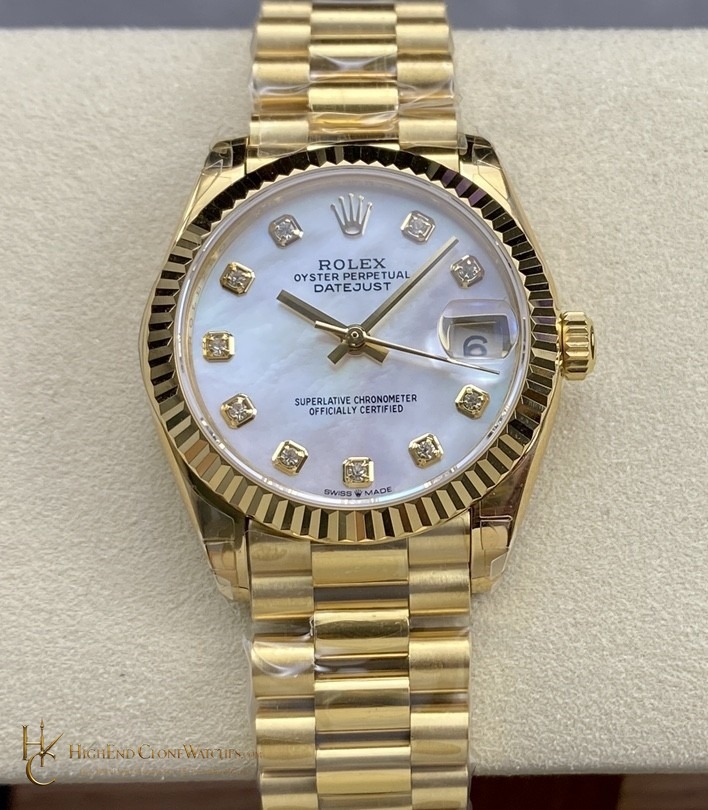 Rolex Datejust 31 m278278-0010 front view super clone watch
