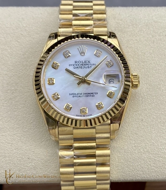 Rolex Datejust 31 m278278-0010 front view super clone watch
