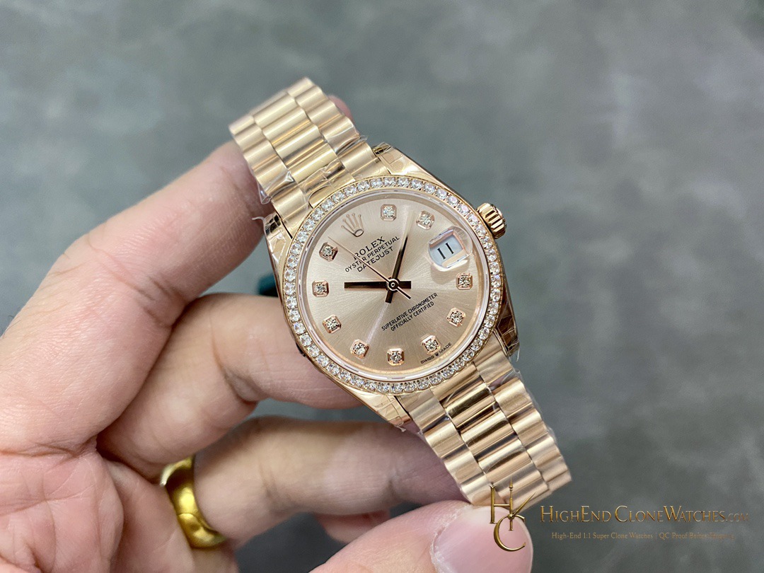 Rolex Datejust dial and marker detail super clone watch