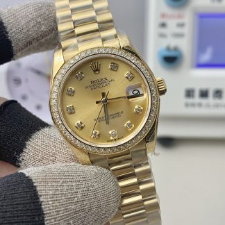 Rolex Datejust m278288rbr-0005 angled dial view super clone watch