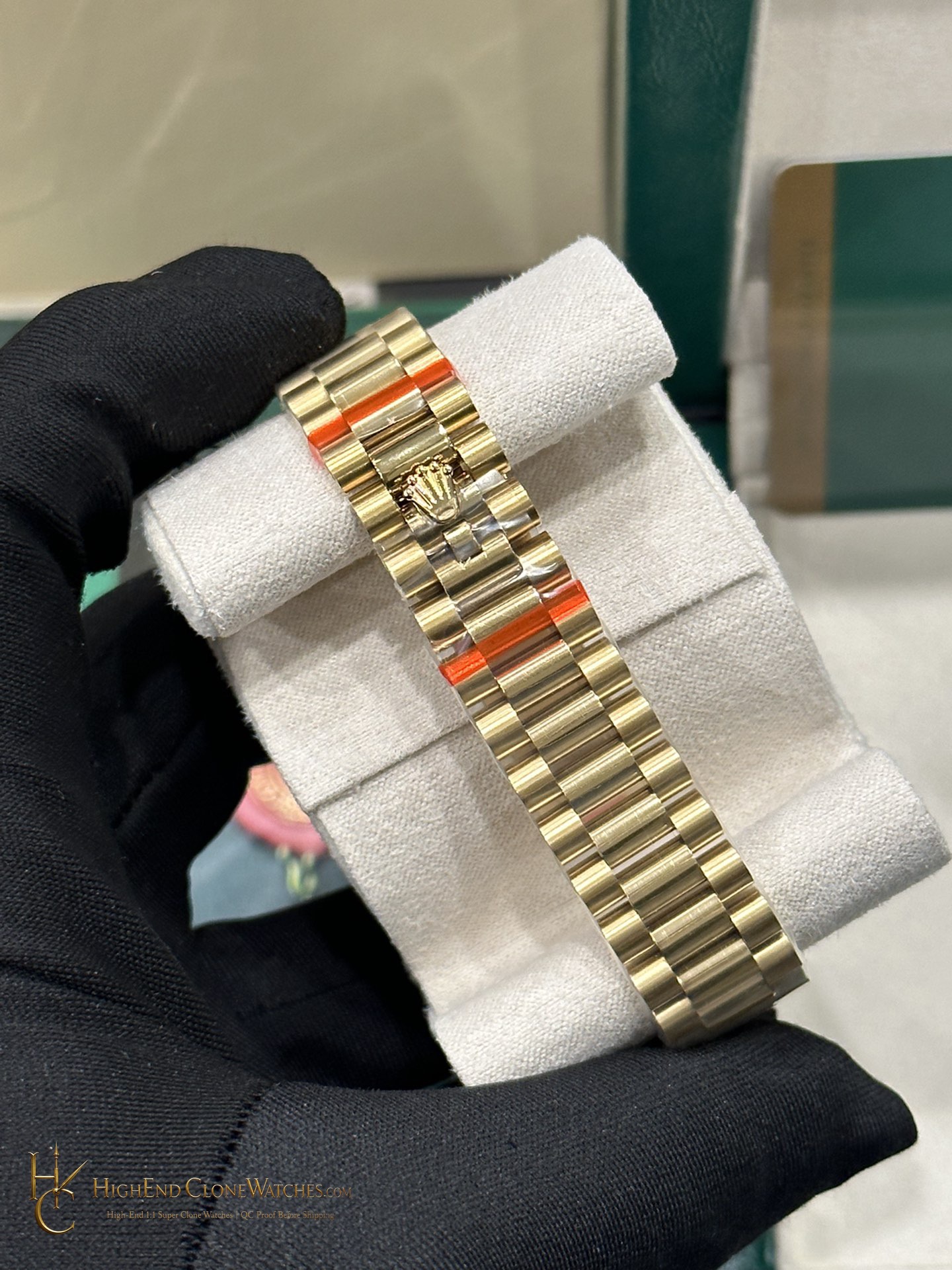 Rolex Datejust m278288rbr-0006 crown and case detail super clone watch