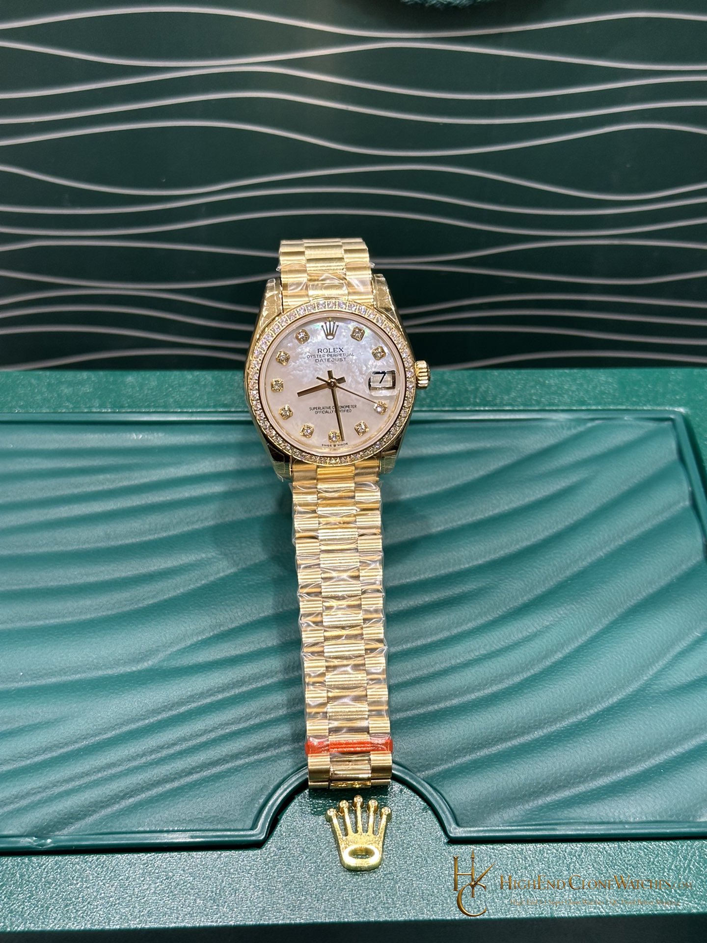 Rolex Datejust m278288rbr-0006 caseback view super clone watch