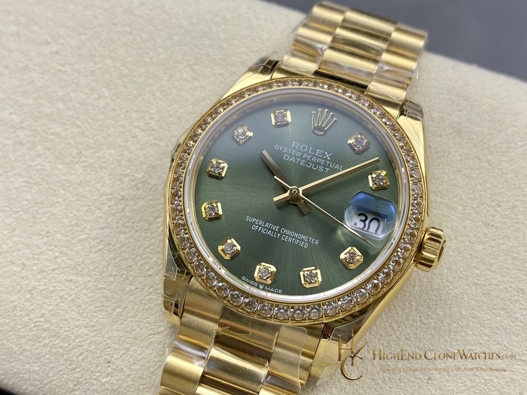 Rolex Datejust m278288rbr-0007 dial and marker detail super clone watch