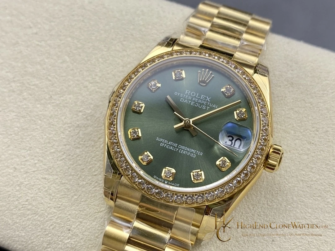 Rolex Datejust m278288rbr-0007 dial and marker detail super clone watch