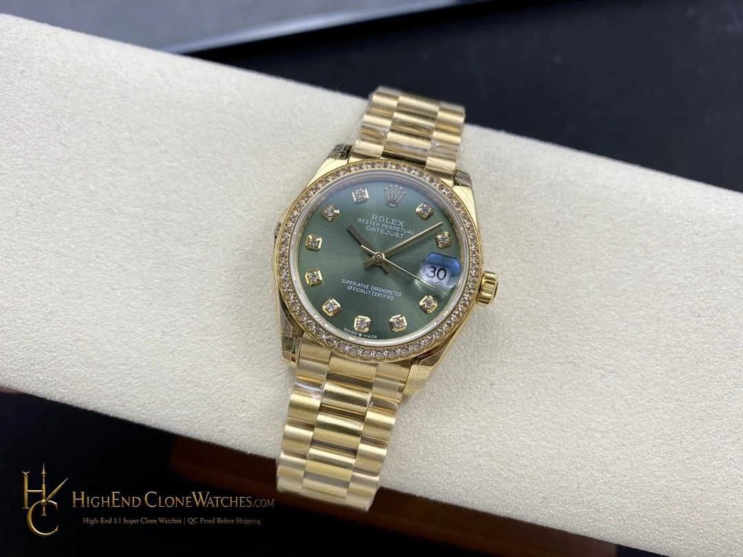 Rolex Datejust m278288rbr-0007 bezel detail super clone watch