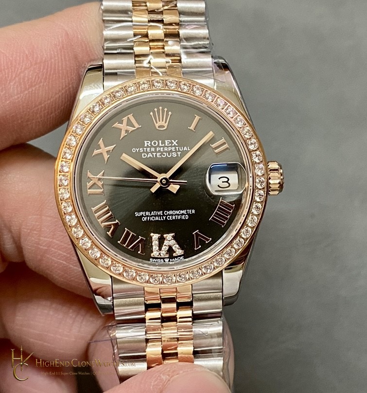 Rolex Datejust 278381RBR-0006 front view super clone watch