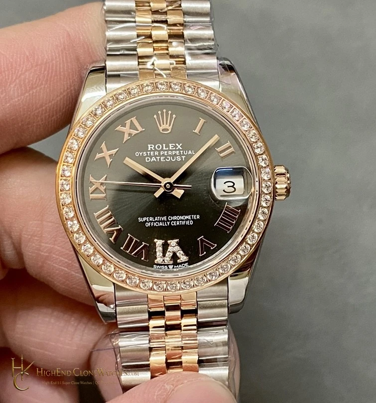 Rolex Datejust 278381RBR-0006 front view super clone watch