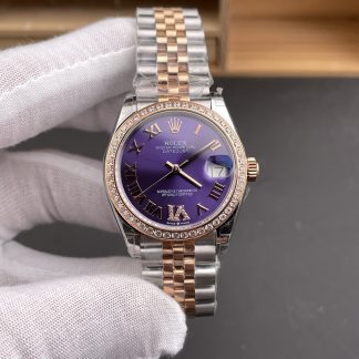 Rolex Datejust m278381rbr-0020 front view super clone watch