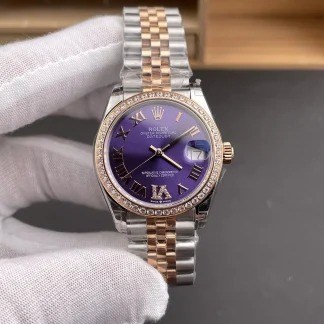 Rolex Datejust m278381rbr-0020 front view super clone watch