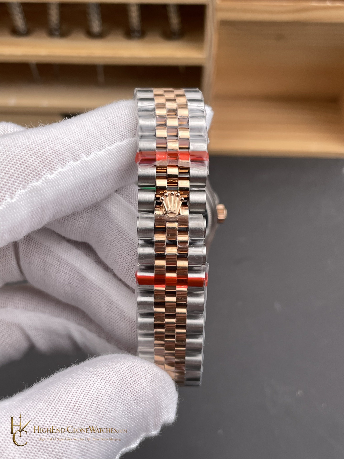Rolex Datejust m278381rbr-0020 buckle or clasp detail super clone watch