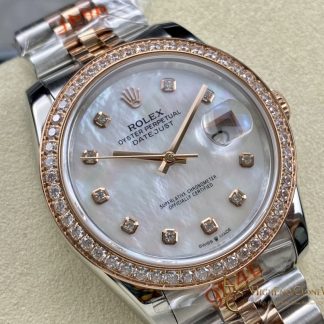 Rolex Datejust 278381RBR angled dial view super clone watch