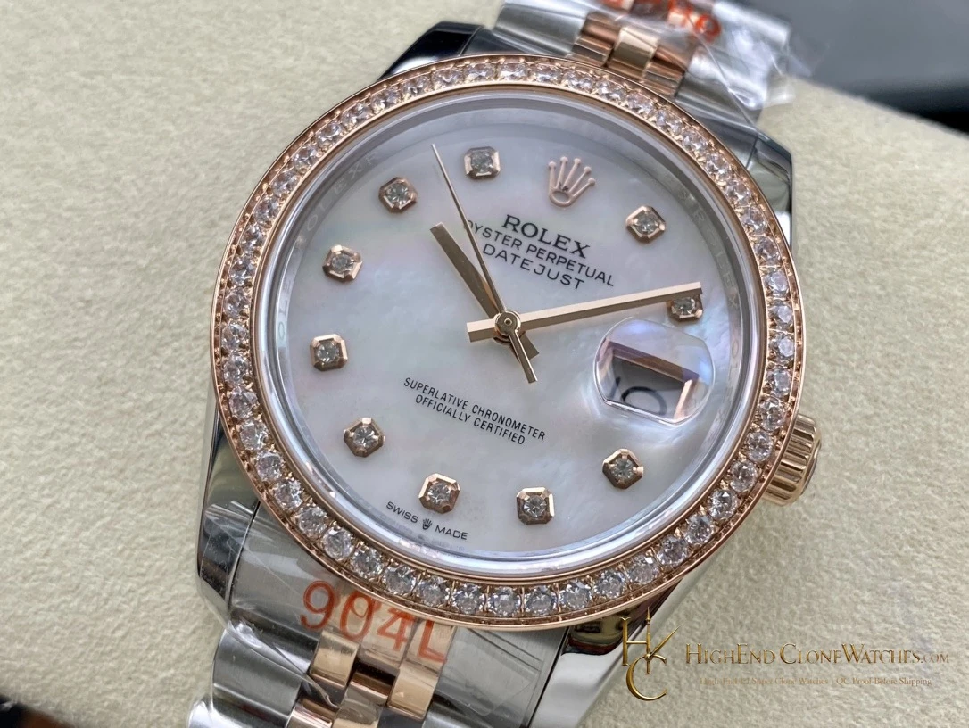 Rolex Datejust 278381RBR dial and marker detail super clone watch