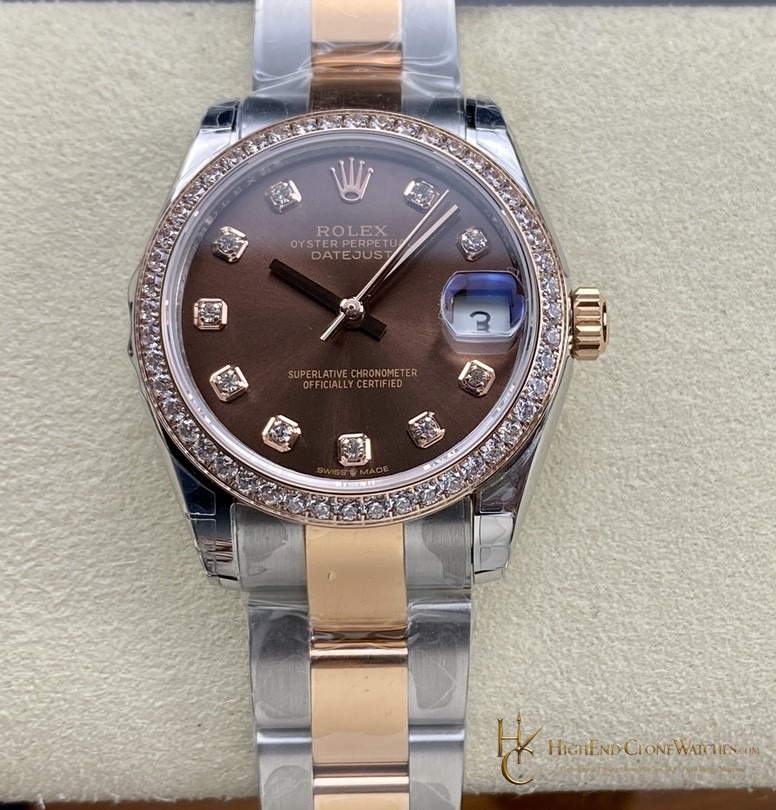 Rolex Datejust 278381RBR front view super clone watch