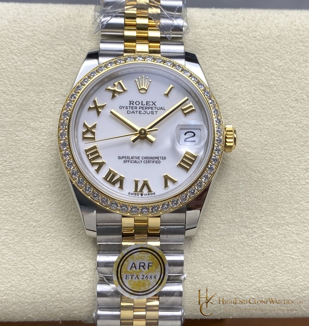 Rolex Datejust m278383rbr-0002 front view super clone watch
