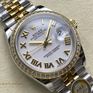 Rolex Datejust m278383rbr-0002 angled dial view super clone watch