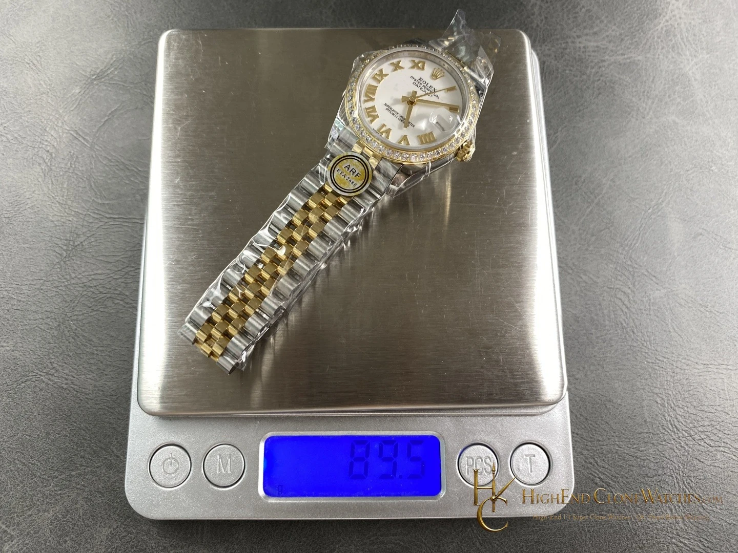 Rolex Datejust m278383rbr-0002 caseback view super clone watch