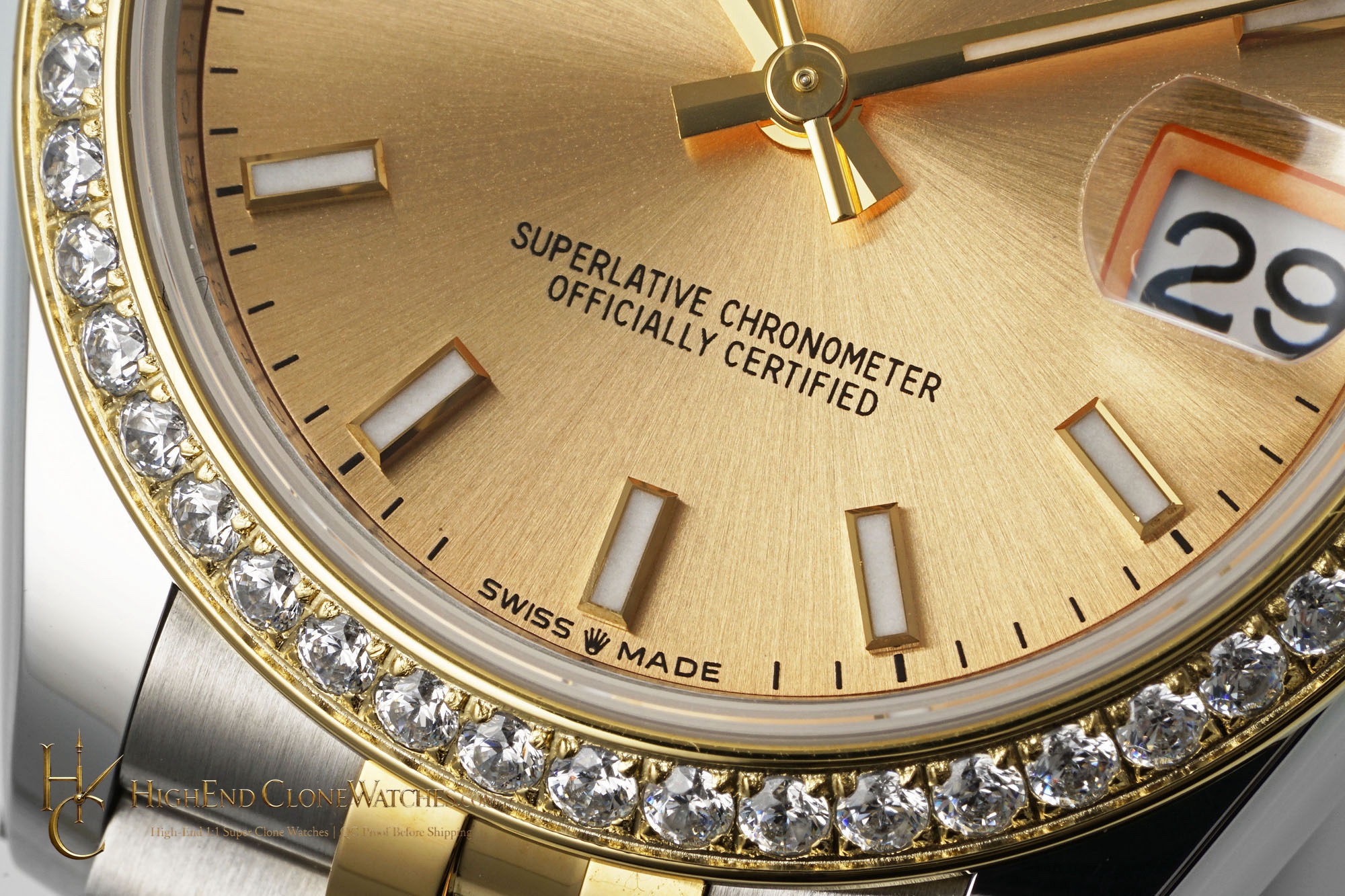 Rolex Datejust m278383rbr-0014 side case profile super clone watch