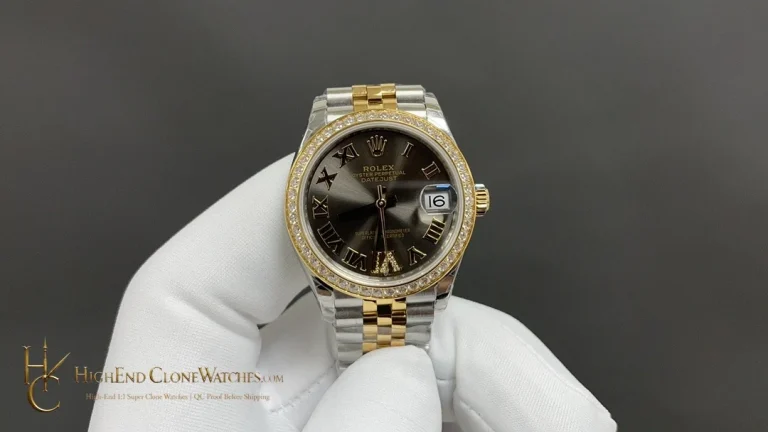 Rolex Datejust m278383rbr-0018 front view super clone watch