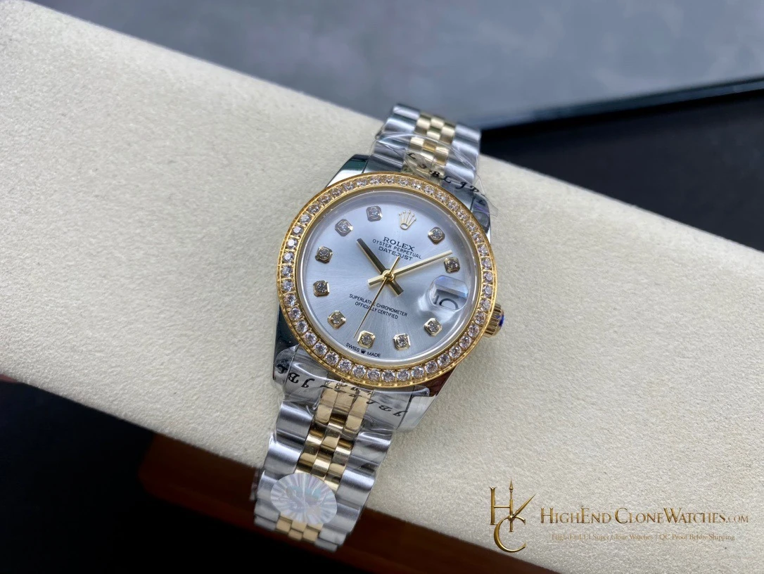 Rolex Datejust m278383rbr-0020 bezel detail super clone watch