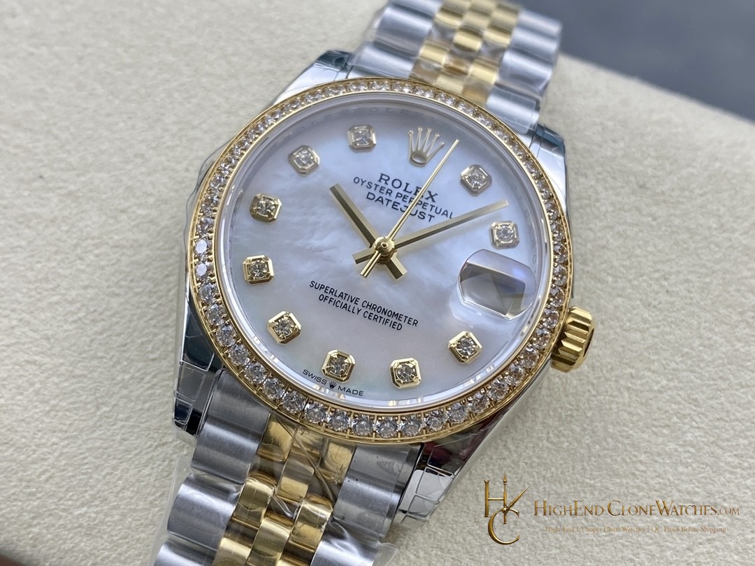 Rolex Datejust dial and marker detail super clone watch