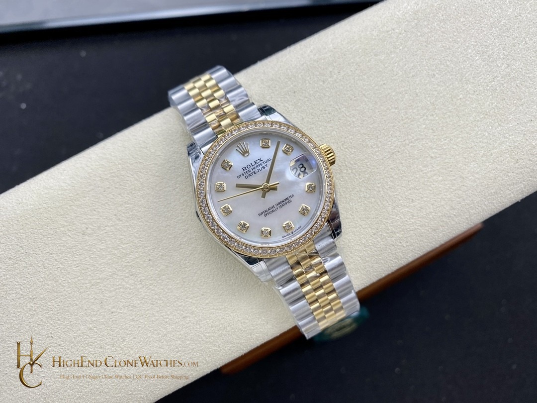 Rolex Datejust bezel detail super clone watch