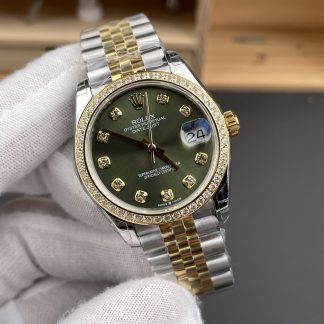 Rolex Datejust 278383RBR angled dial view super clone watch