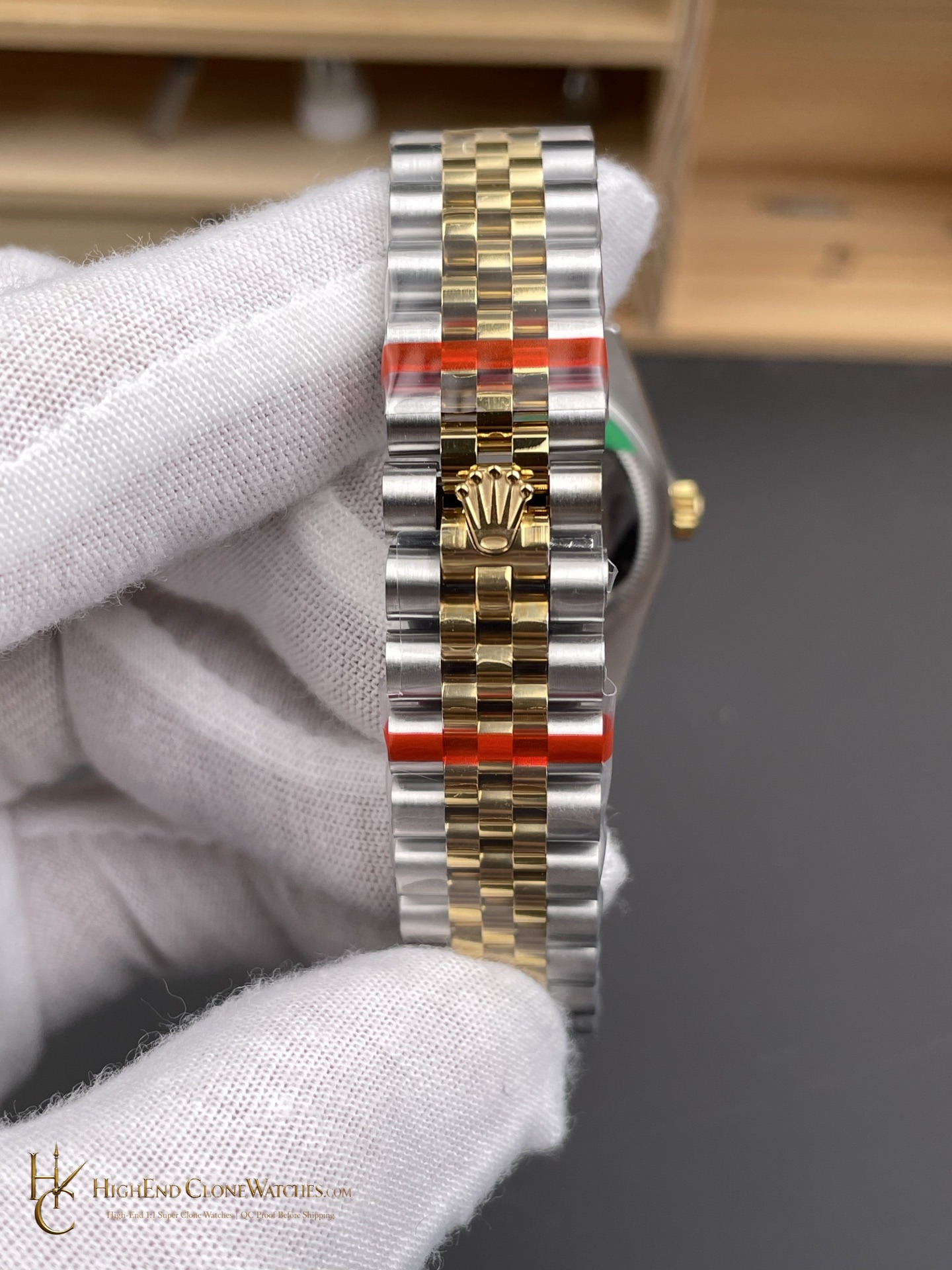 Rolex Datejust 278383RBR buckle or clasp detail super clone watch