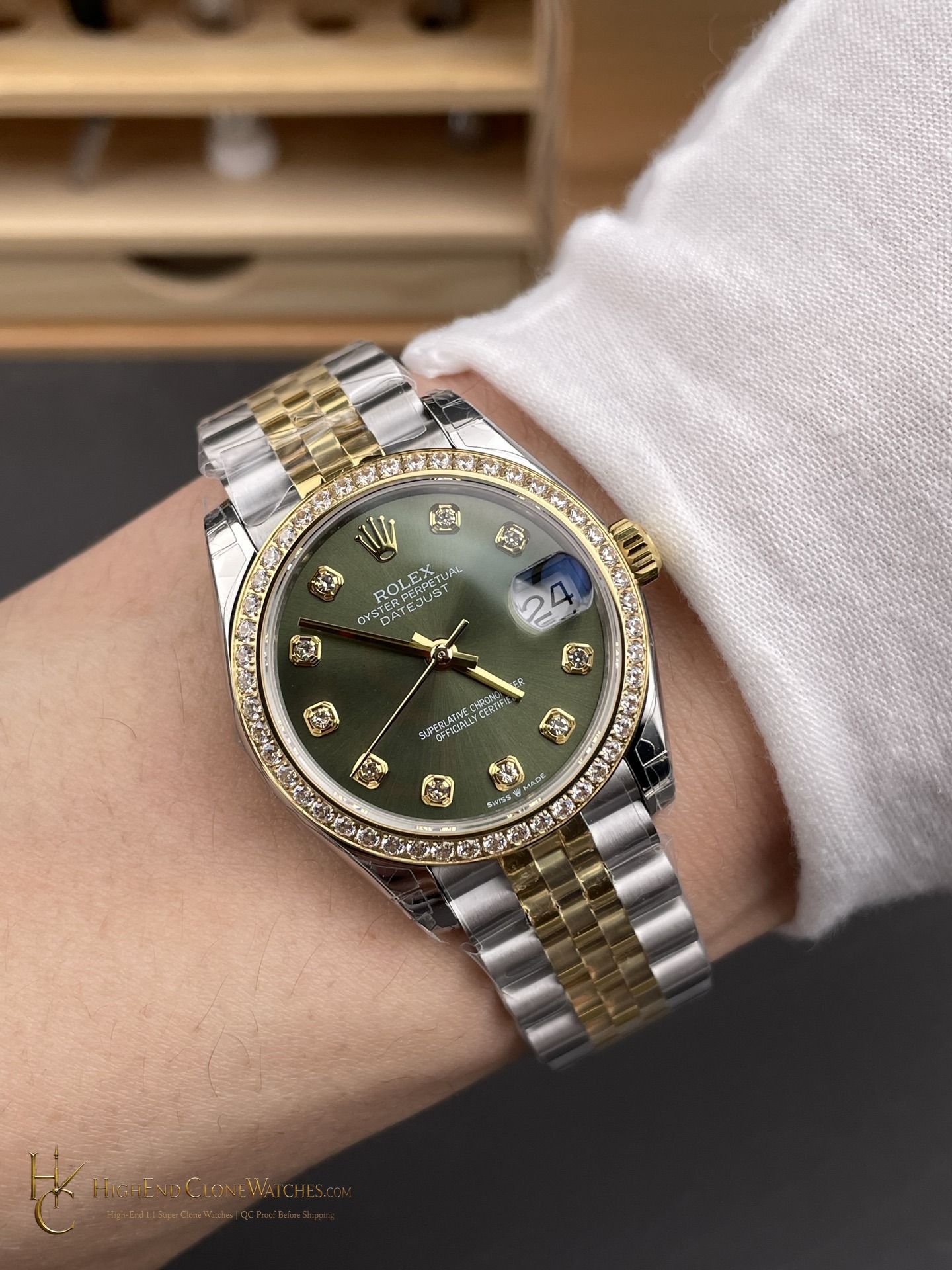 Rolex Datejust 278383RBR caseback view super clone watch
