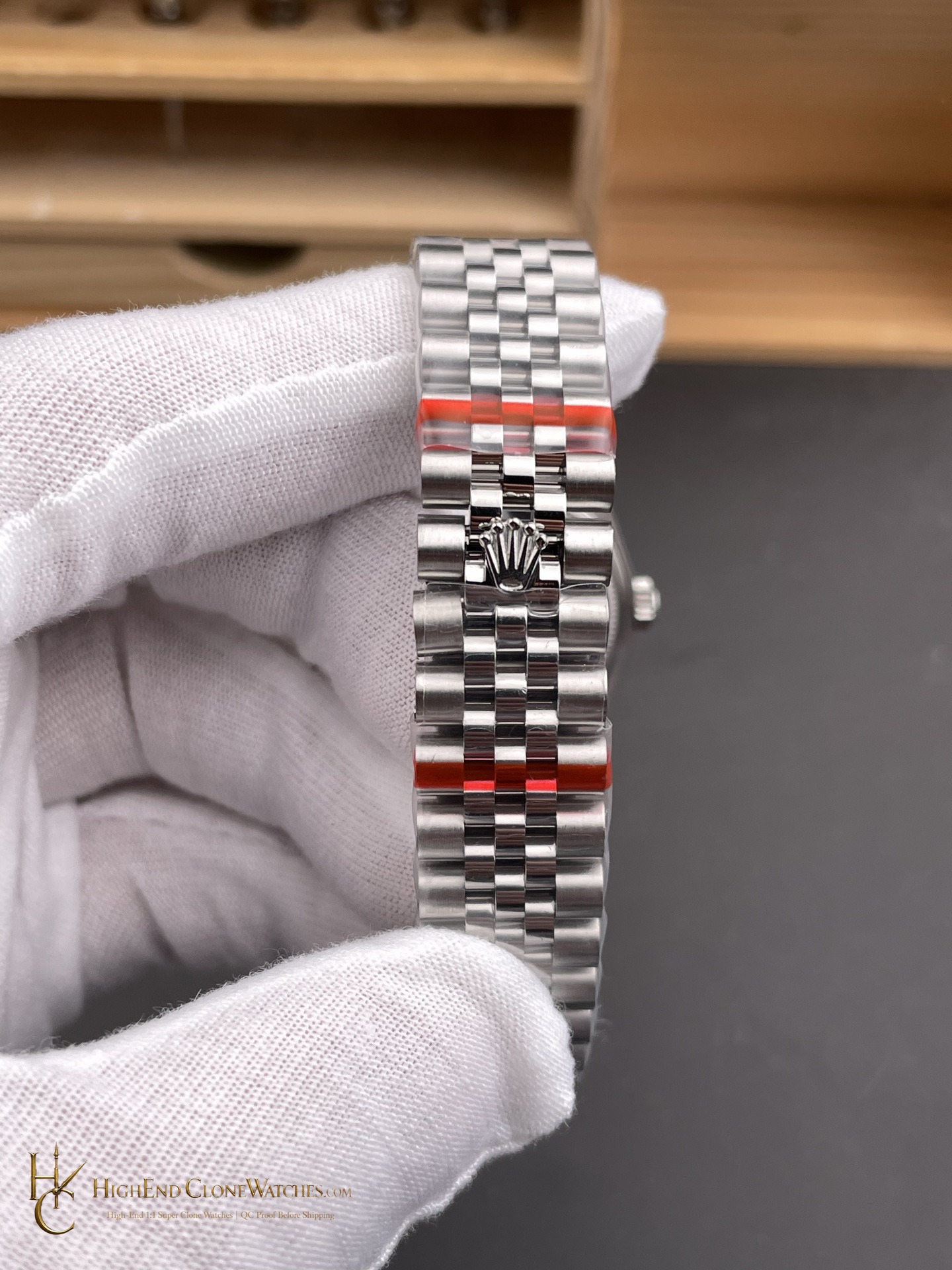 Rolex Datejust 278384RBR buckle or clasp detail super clone watch