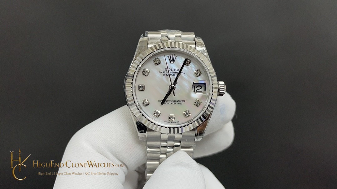 Rolex Datejust 36 Ref. 126234 front view super clone watch