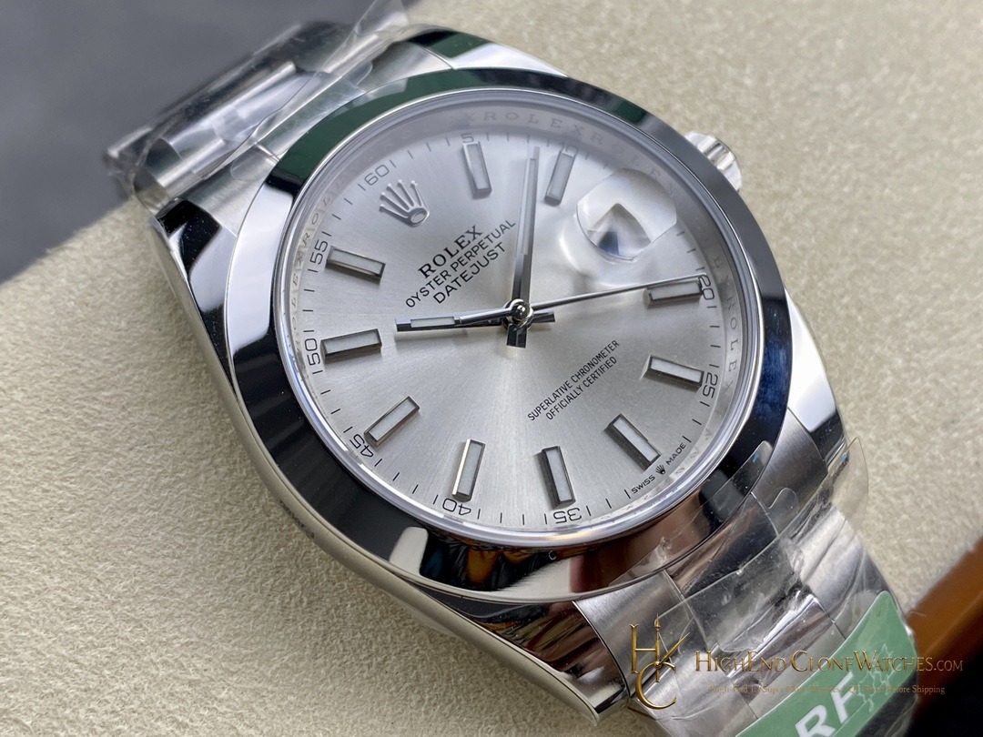 Rolex Datejust M126300 0003 angled dial view super clone watch