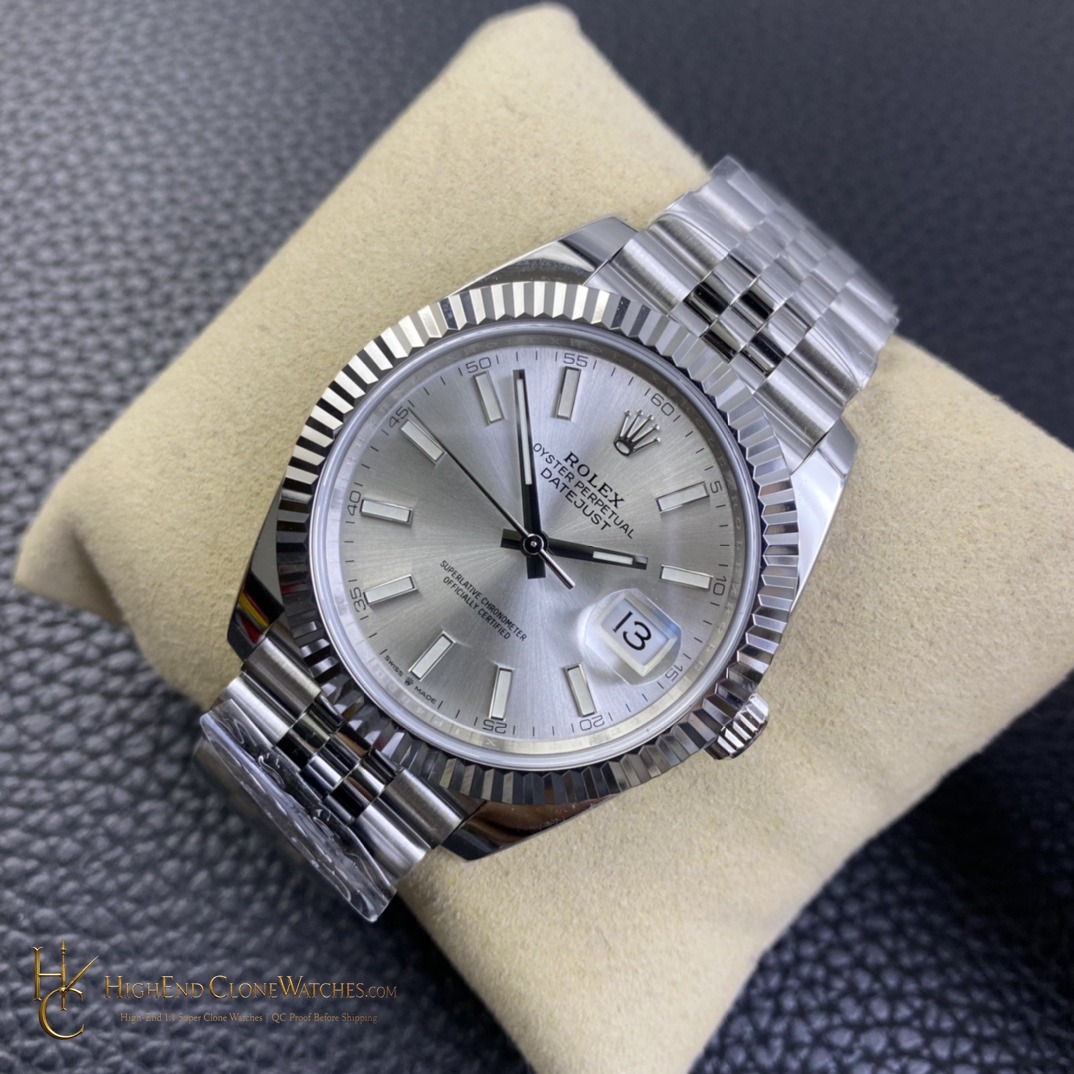 Rolex Datejust 126334-0004 dial and marker detail super clone watch