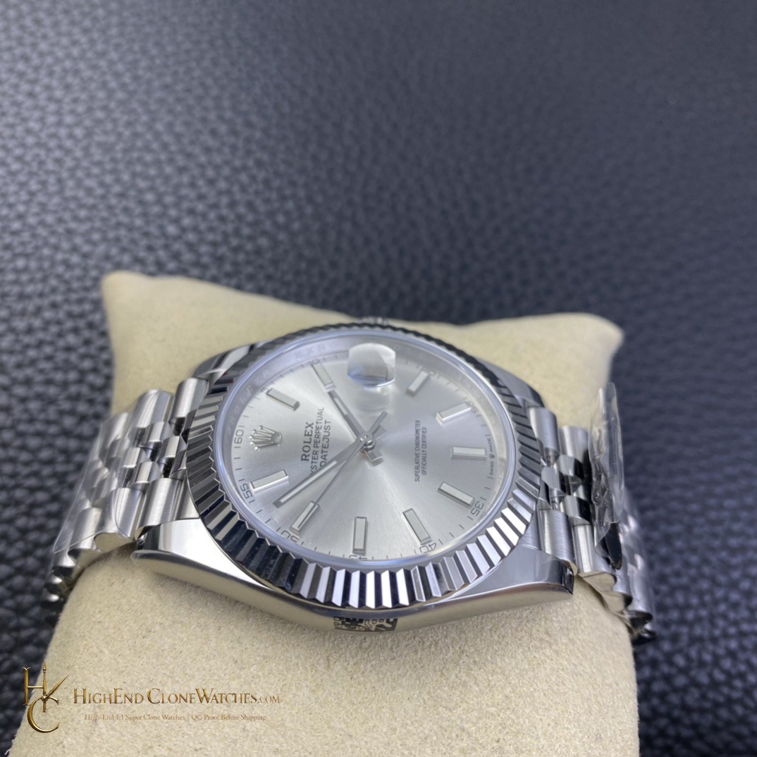 Rolex Datejust 126334-0004 bezel detail super clone watch